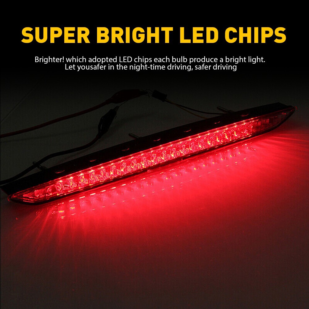 For 2003-2008 E85 Z4 BMW 3rd Trunk Third Brake Stop Light Red Lens