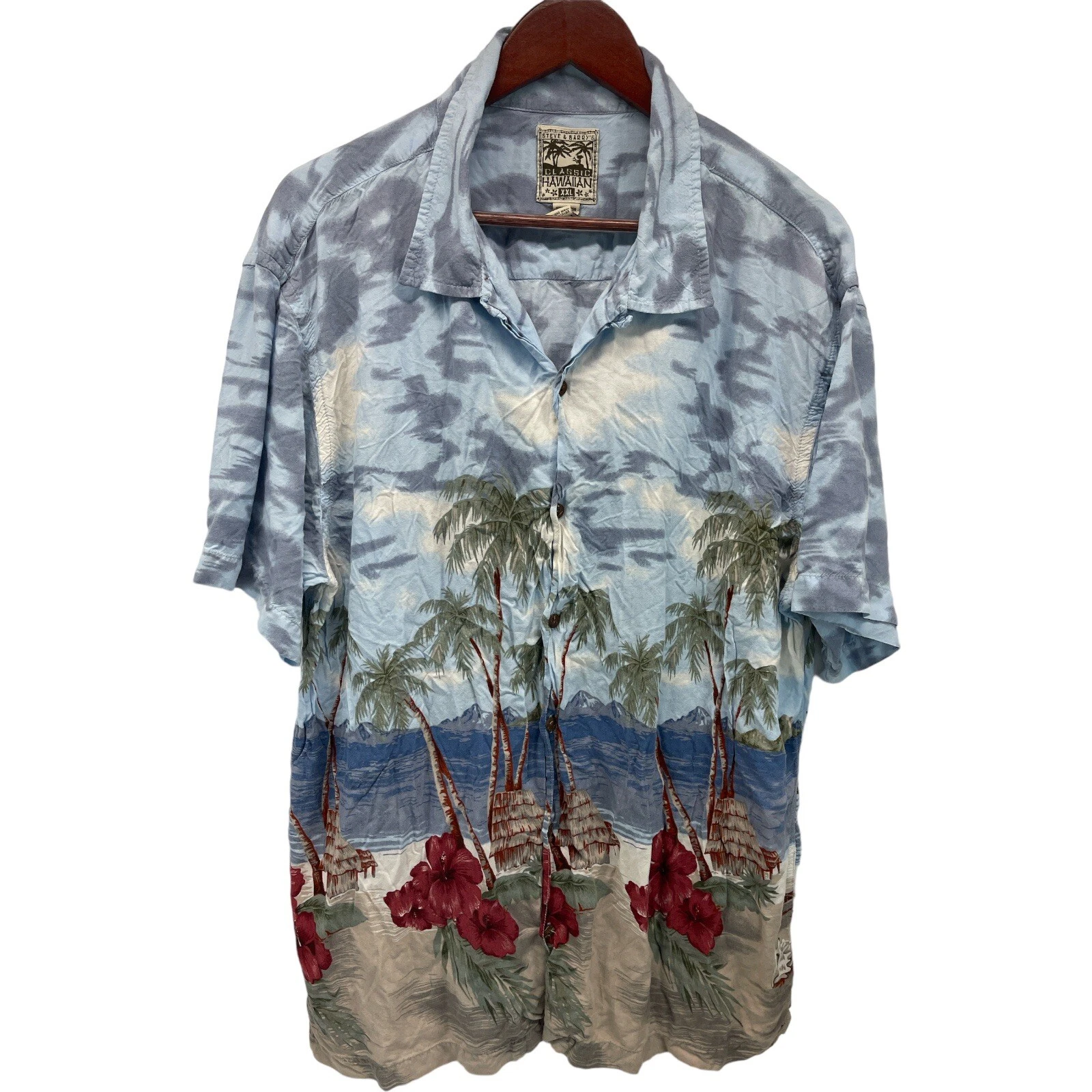 Steve & Berry Classic Mens 2XL Hawaiian Button Down Shirt