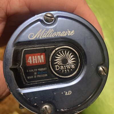 Vintage Daiwa Millionaire 4HM High Speed Baitcasting Reel Made in