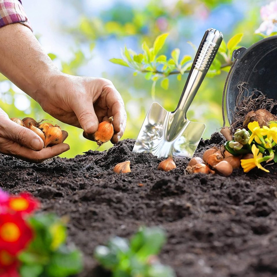 Garden Shovel Hand Trowel, Stainless Steel Gardening Hand Tools, Spade