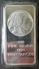 SilverTowne 10oz Silver Buffalo Bar in Plastic