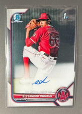 2022 Bowman Chrome Alejandro Hidalgo Autograph CPA-AH  Los Angeles Angels