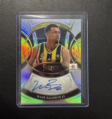 Panini Select EuroLeague 2025-26 Wade Baldwin IV Signatures Auto SIG-WAD 30/99