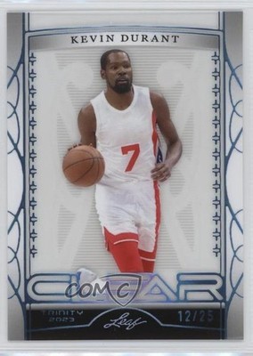 2023 Leaf Trinity Clear Holo Platinum 12/25 Kevin Durant #C-17 7y2