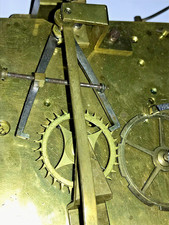 Movement pendulum clock regulator seconds Vienna Viennese clock