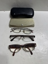Lot of 3 - Vintage Glasses Optical Frames with 2 Boxes, Mixed Brands