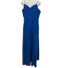 Alfred Angelo Vintage 90s Glitter V Neck Crystal Gown