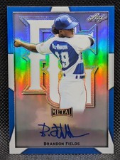2019 Leaf Metal Perfect Game All-American Brandon Fields American - Blue #/30