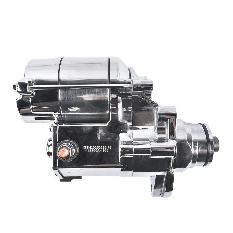 Starter Chrome for Harley-Davidson Road King Blackline Breakout CVO Cross Bones - Image 4 of 4