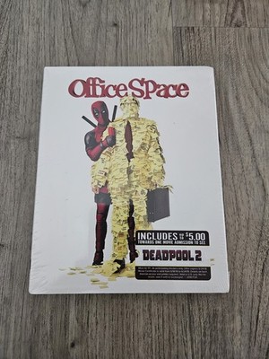 Office Space (2018) Blu-ray w/Deadpool Photobomb Slipcover OOP BRAND NEW SEALED