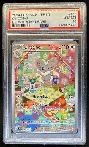 2024 Pokemon Temporal Forces Cinccino #183/162 PSA 10 GEM MINT