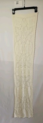 Unbranded Cream Embroidered Lace Table Runner 55 x 12