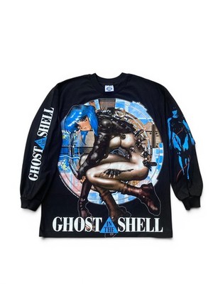 Ghost In The Shell Motoko Kusanagi Longsleeve Shirt XL Anime Cyberpunk Graphic T