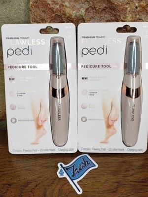 Finishing Touch Flawless Pedi Electronic Tool File and Callus Remover (Lot of 2)