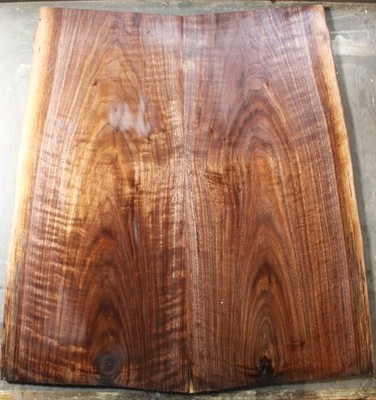 Curly figured black walnut drop top tonewood guitar .33'' 2739