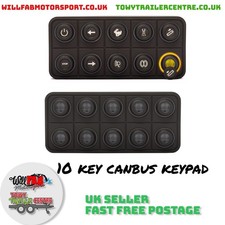 ECUMASTER 10 Key Way Canbus Keyboard Keypad Buttons - Link ECU, Motec, Haltech
