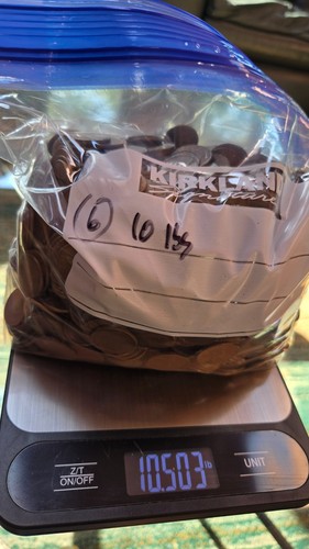 10 LB Lot of Circulated Wheat Pennies | 1940s–1950s