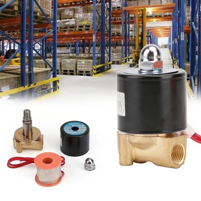 1/4'' AC 220V Brass Normally Close Electric Solenoid Valve BSP Gas Water Air N/C