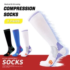 Compression Stockings 30-40 mmHg Knee High Graduated Therapeutic Socks Support