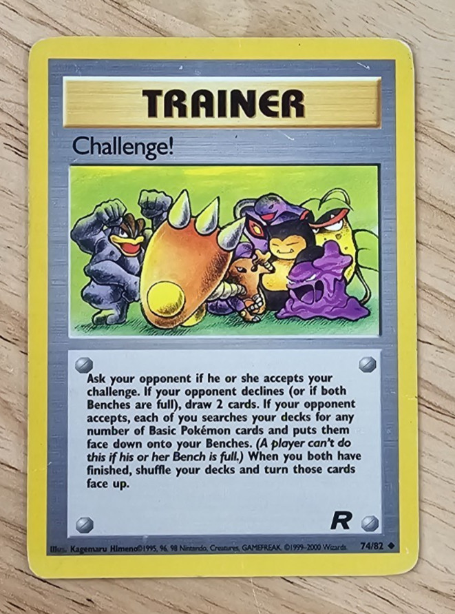 Challenge Team Rocket 74/82 2000 Pokemon WOTC