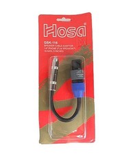 Hosa GSK 116 Speakon to 1/4in Female Adapter - New, Free Shipping