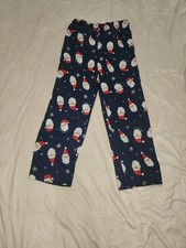 Old Navy Kids Christmas Pajama Pants Unisex Size M 8 Santa Claus Jammies