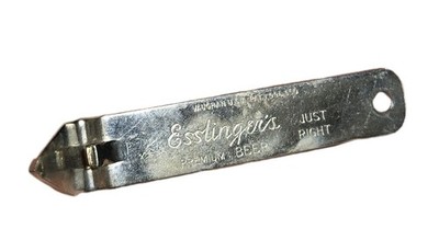 VINTAGE Esslinger's Premium Beer Bottle Opener Just Right Vaughan USA Breweriana