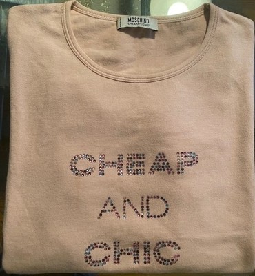 Vintage Y2K Moschino Cheap & Chic Multicolor Crystal Top Made in Italy READ CAP!