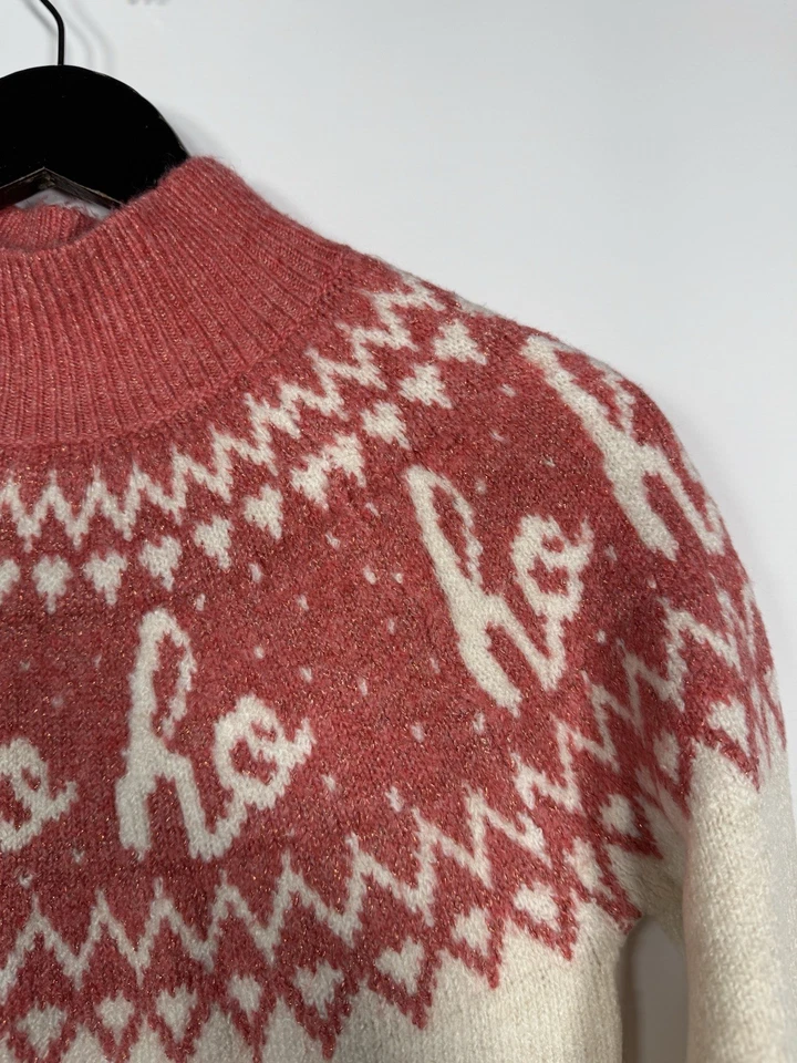 NEXT CHRISTMAS Jumper - UK6 - Cream - Great Condition - Women’s - Image 2 of 4