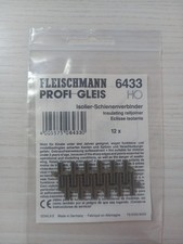 FLEISCHMANN H0 6433 CONNETTORE PER BINARIO ISOLANTE 12 PEZZI NUOVO