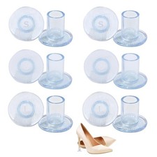 6 Pairs Clear Heel Protectors Stoppers Caps Tips for Grass Weddings