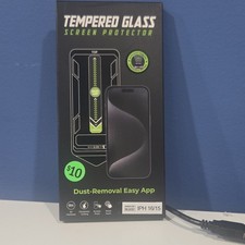 Tempered Glass Screen Protector Black 9H Oleophobic for iPhone 16/15