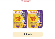 2 pack Meow Mix Original Choice Dry Cat Food, 30 lb. Bag