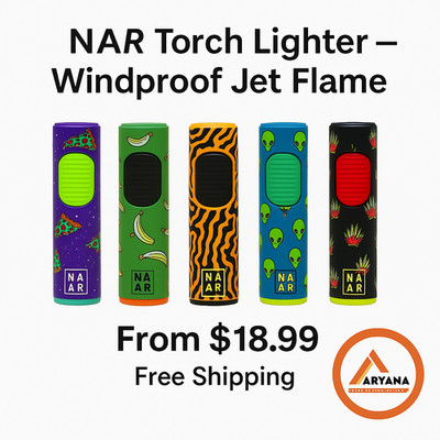 NAAR Torch Lighter Windproof Jet Flame Refillable + Magic Stick | Free Ship