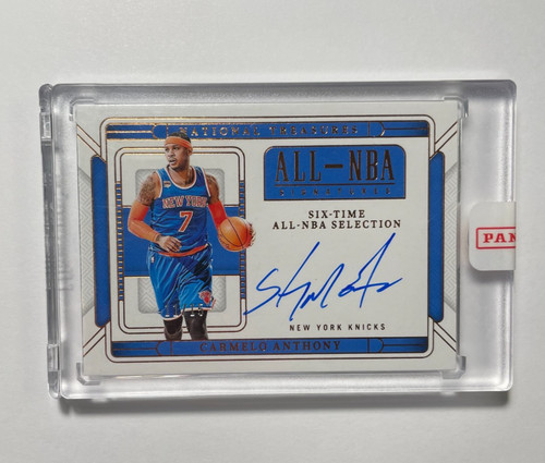 2024-25 Panini National Treasures Carmelo Anthony Auto All NBA Signatures /15