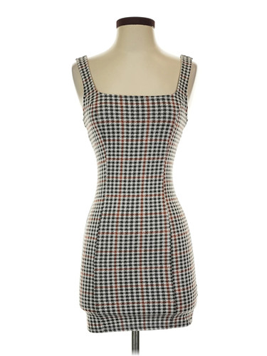 Stitch & Pine Women Gray Casual Dress XS
