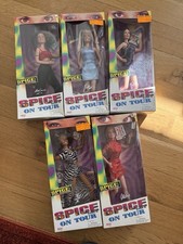 SPICE GIRLS “On Tour” Dolls Complete Set of 5 1998 New In Box Vintage/ by Galoob