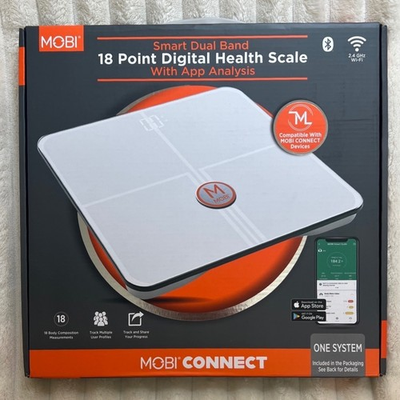 #ad MOBI Smart Dual Band 18 Point Digital Health Scale Wi Fi Bluetooth 700029 DB $23.99