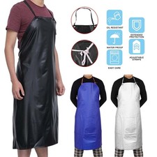Heavy Duty Waterproof PVC Apron Adults Work Shop Kitchen Chef Plastic Apron UK