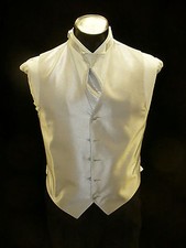Formal Vest Full Back - Silver Vest VF656