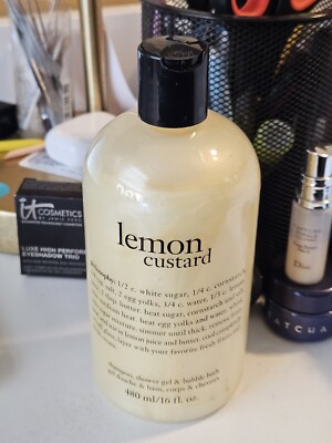Philosophy LEMON CUSTARD Shampoo Shower Gel & Bubble Bath 16 Fl. oz