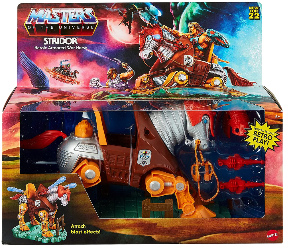 MOTU Masters of the Universe Origins Stridor Horse Action Figure with Battle Armor  