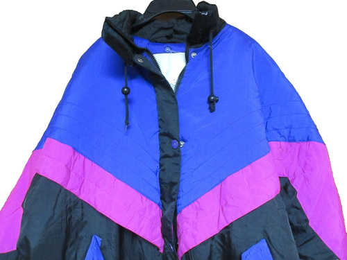 Ski Parka Jacke Damen Medium Retro Colorblock GUC - Bild 4 von 13