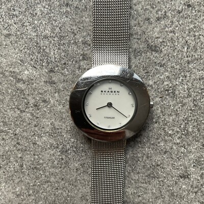 Ladies Silver Skagen Watch with Round Diamond Framed Face Skagen | Accessories | Ladies Silver Skagen Watch With Round  main image 2