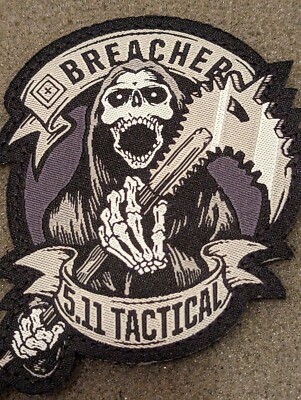 5.11 Tactical Patch Breacher Morale Patch Rare Gray/Black | eBay