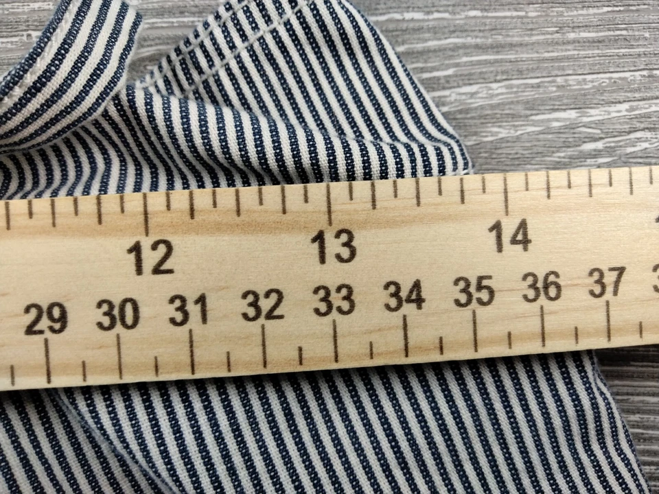 Pantalones Cortos Banana Republic Para Mujer 4 Rayas Azul Blanco Tiro Medio Preppy Cintura Corbata Foto 4 de 4