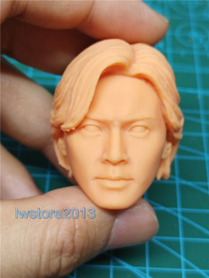 1:18 Chen Haonan Ekin Cheng Head Sculpt Carved For 3.75'' Male Action Figure Body