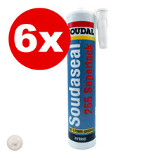 Soudal High tack montagekleber 6x 425g Polymer Klebstoff Universalkleber Weiß