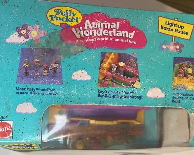 Maison Polly Pocket Lumineuse – Bluebird – Animal Wonderland Horse House – 1994