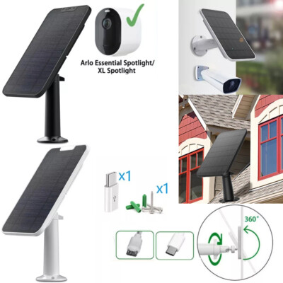 #ad Solar Panels Charger for Eufy Eufycam Cam E 2C E 2 Pro Wall Mount W Power Cable $19.99